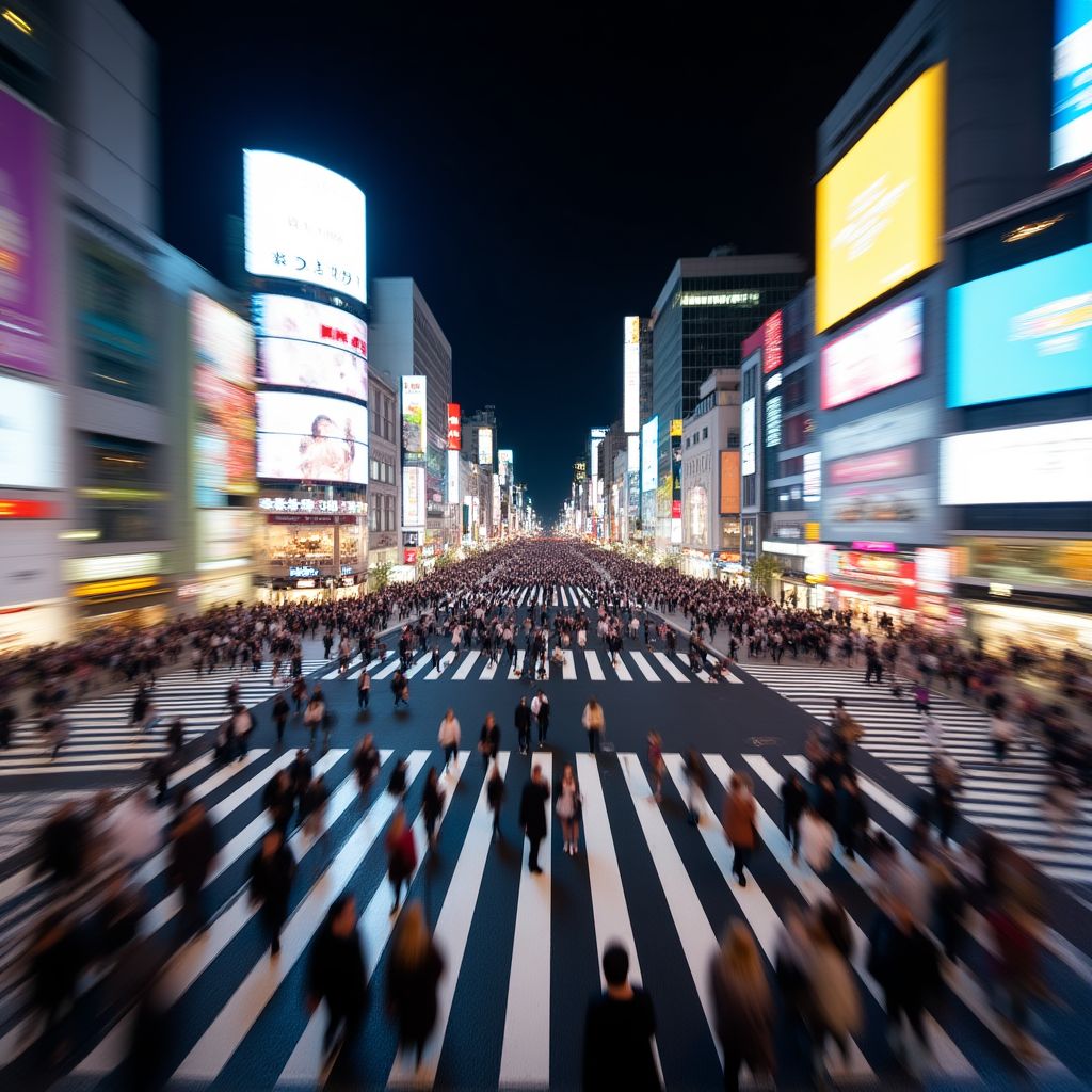 Shibuya Crossing in Tokyo, Japan
